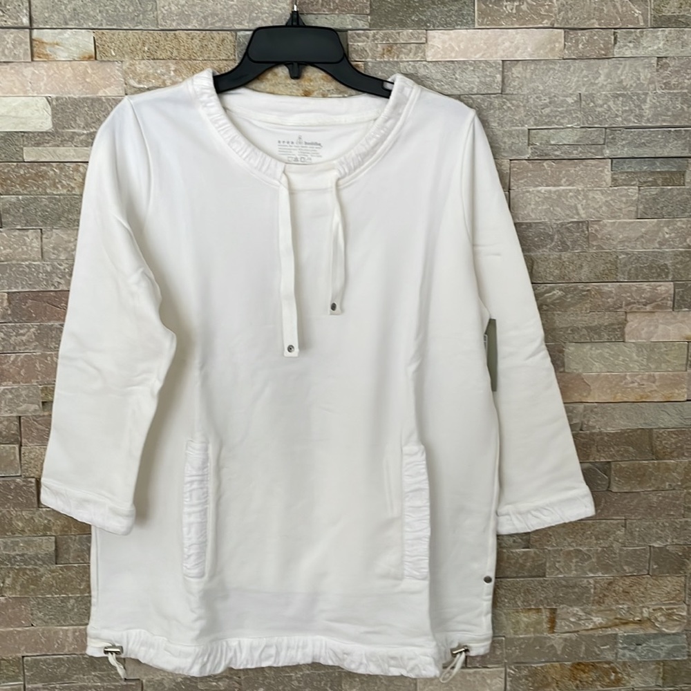 White sweatshirt